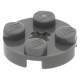 LEGO lapos elem kerek 2x2, sötétszürke (4032)